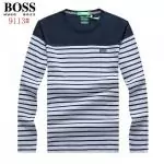 sport boss t-shirt manche longue orange phlash col rond cutton